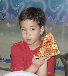 I think Kyle likes pizza!